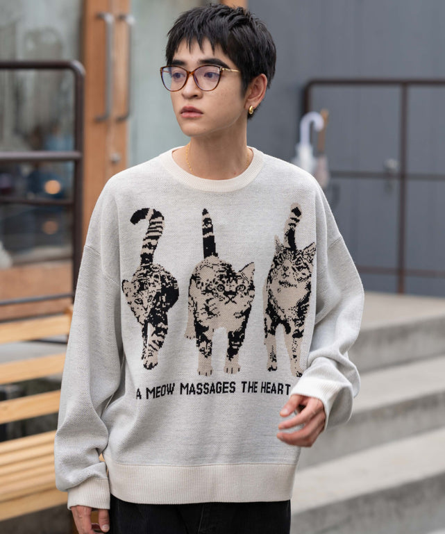 ホワイトアイボリー　モデル：180㎝　L着用