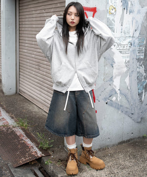 杢グレー　モデル：159cm M着用