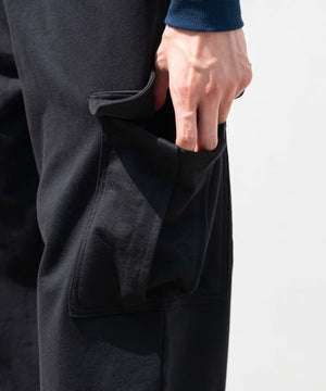 ワイドスウェットカーゴパンツ