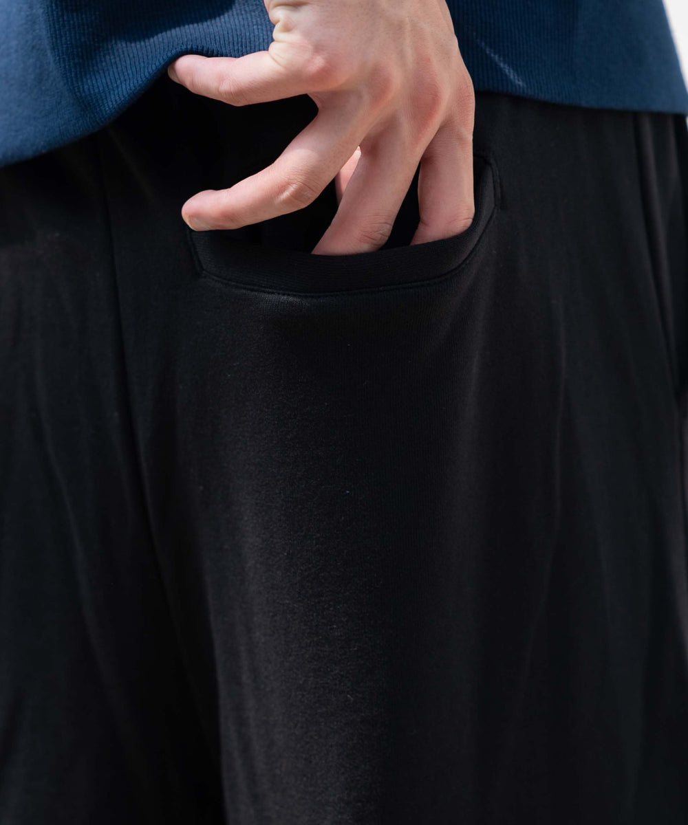 ワイドスウェットカーゴパンツ