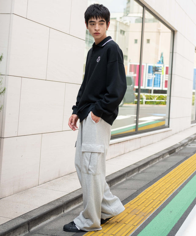 杢グレー　モデル：180㎝　L着用