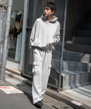 杢グレー　モデル：180㎝　L着用