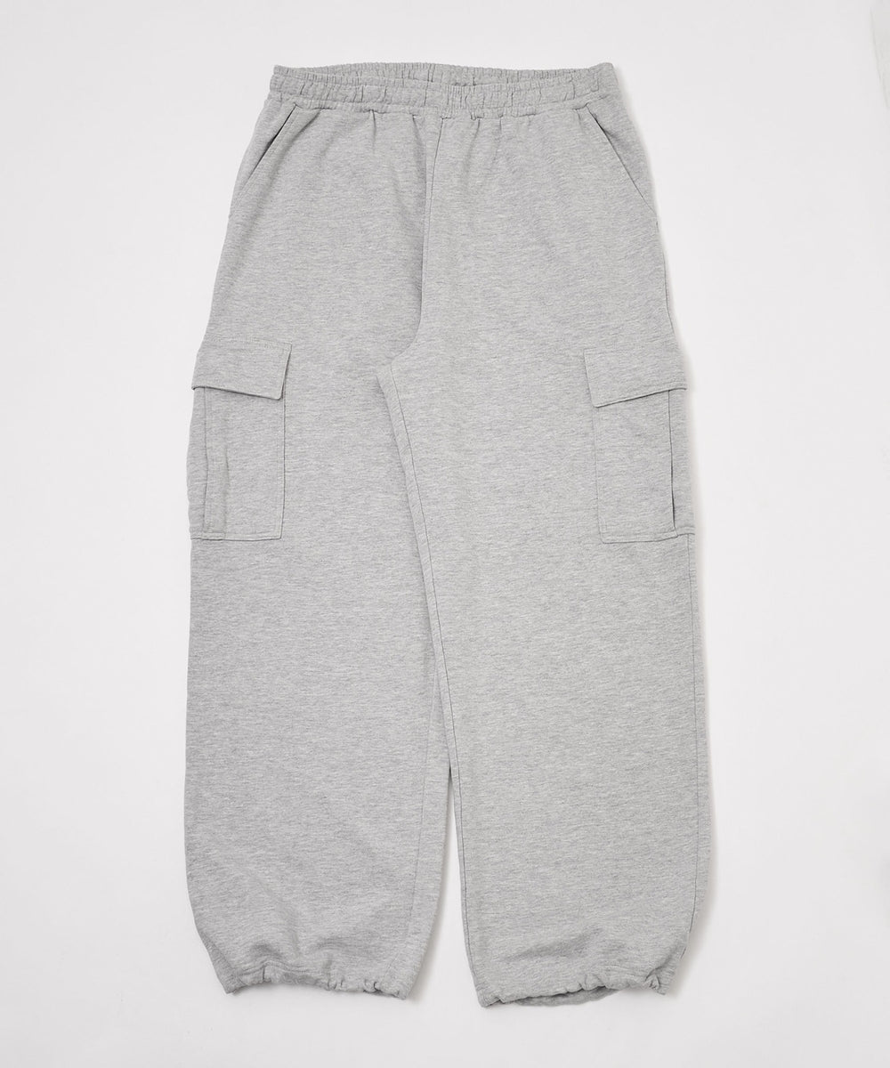 ワイドスウェットカーゴパンツ