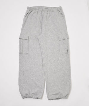 ワイドスウェットカーゴパンツ