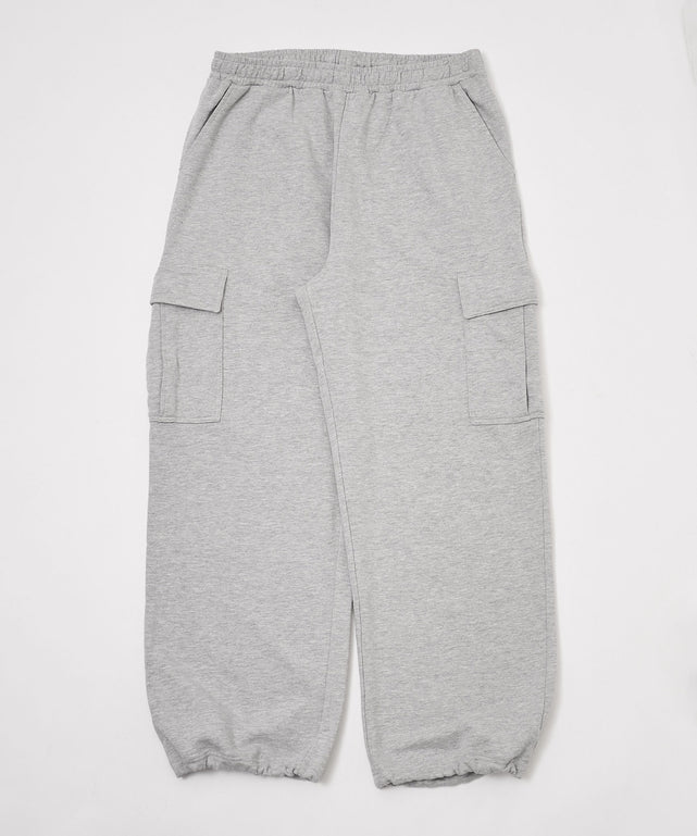 ワイドスウェットカーゴパンツ