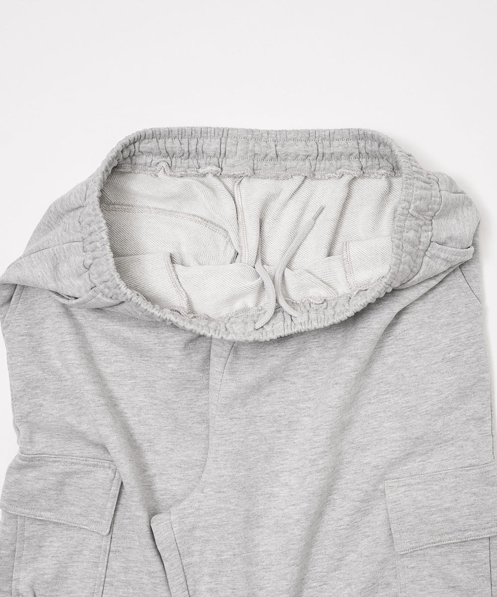 ワイドスウェットカーゴパンツ