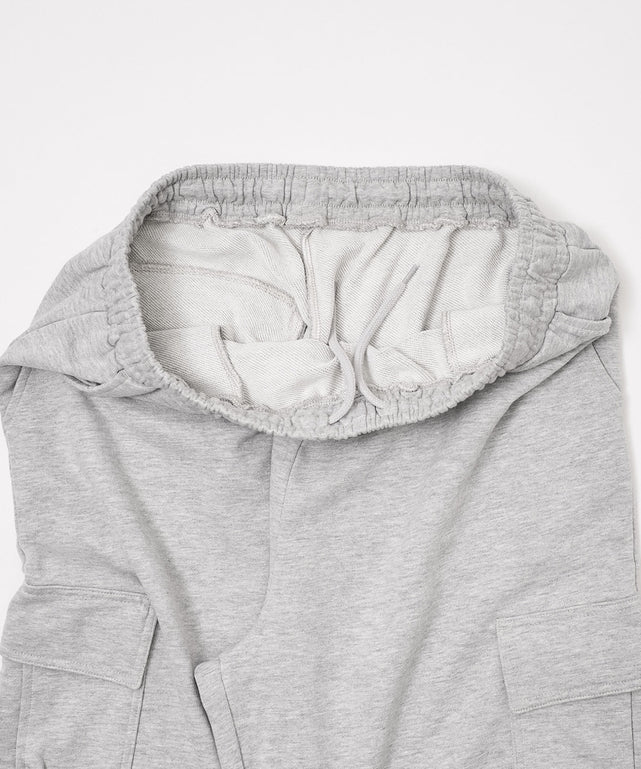 ワイドスウェットカーゴパンツ