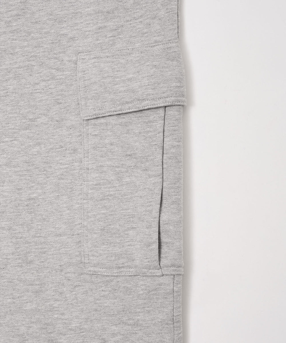 ワイドスウェットカーゴパンツ