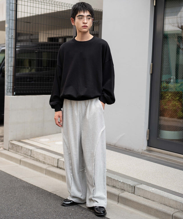 杢グレー　モデル：180㎝　L着用