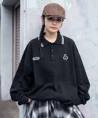 モチーフロゴポロスウェット