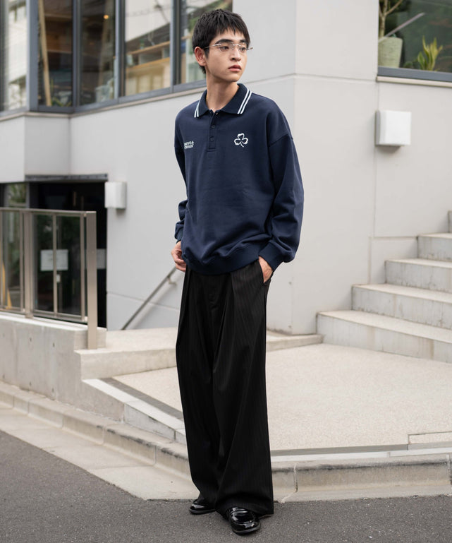 完売品/Wedgehog Mock Knit - Charcoal XL モチーフロゴポロスウェット｜WEGO（ウィゴー） – WEGO ONLINE STORE