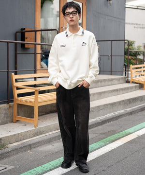 ホワイトアイボリー　モデル：180㎝　L着用