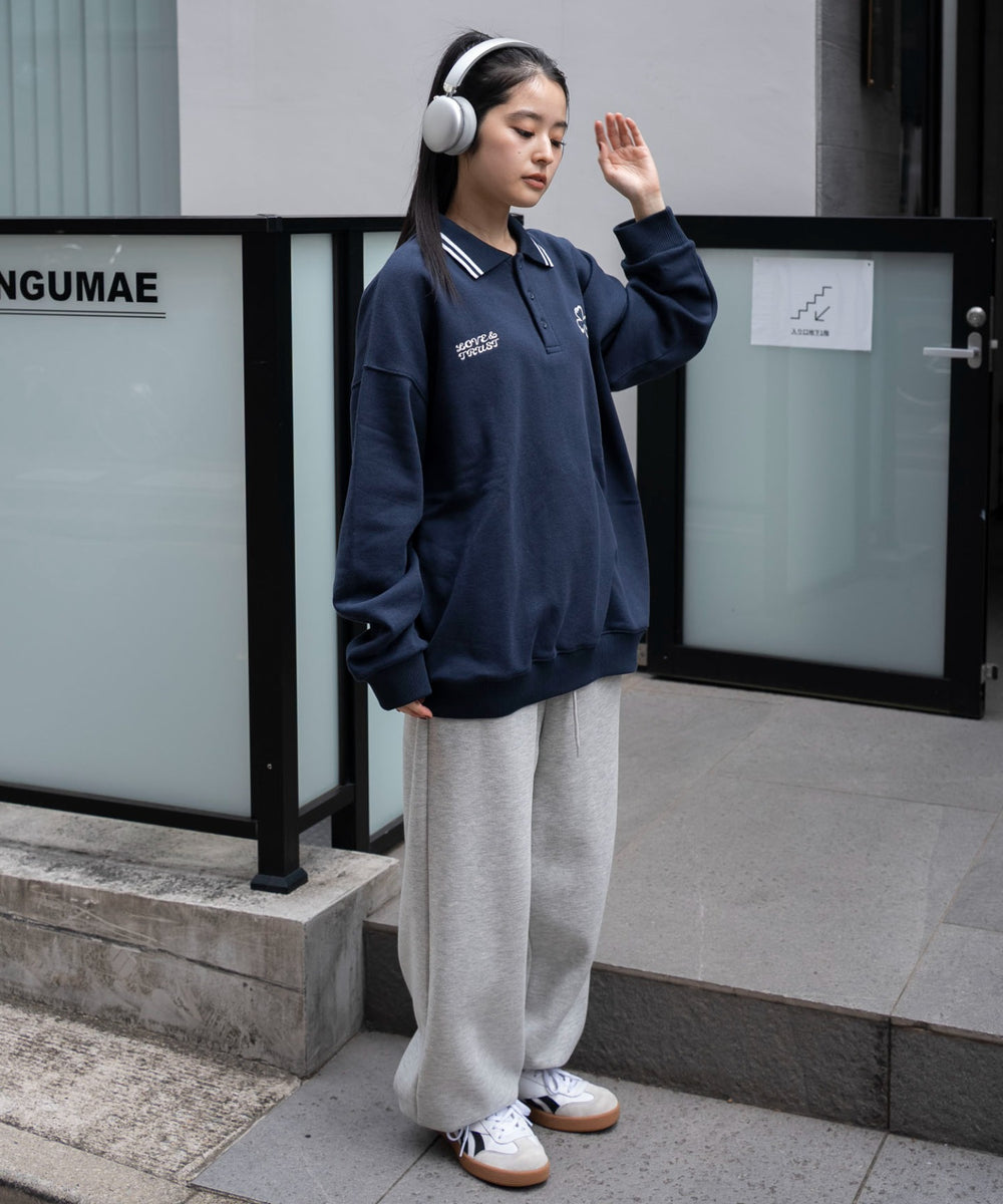 ネイビー　モデル：160㎝　L着用