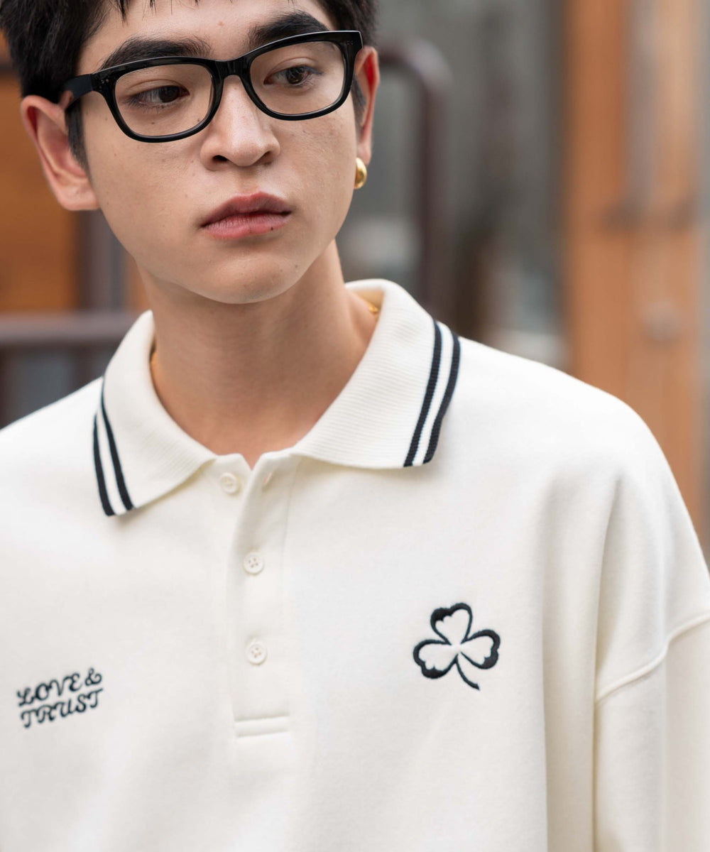 ホワイトアイボリー　モデル：180㎝　L着用