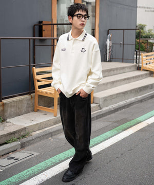 ホワイトアイボリー　モデル：180㎝　L着用