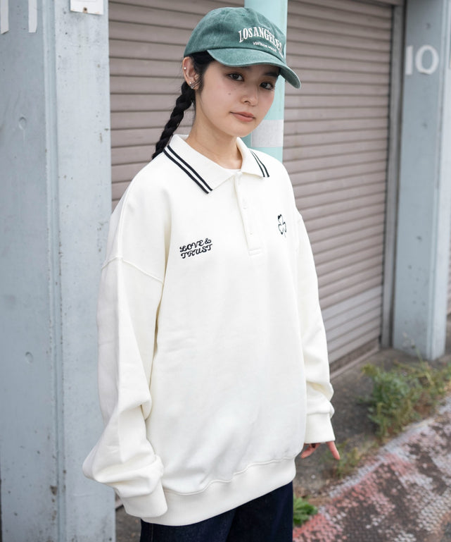 ホワイトアイボリー　モデル：160㎝　L着用