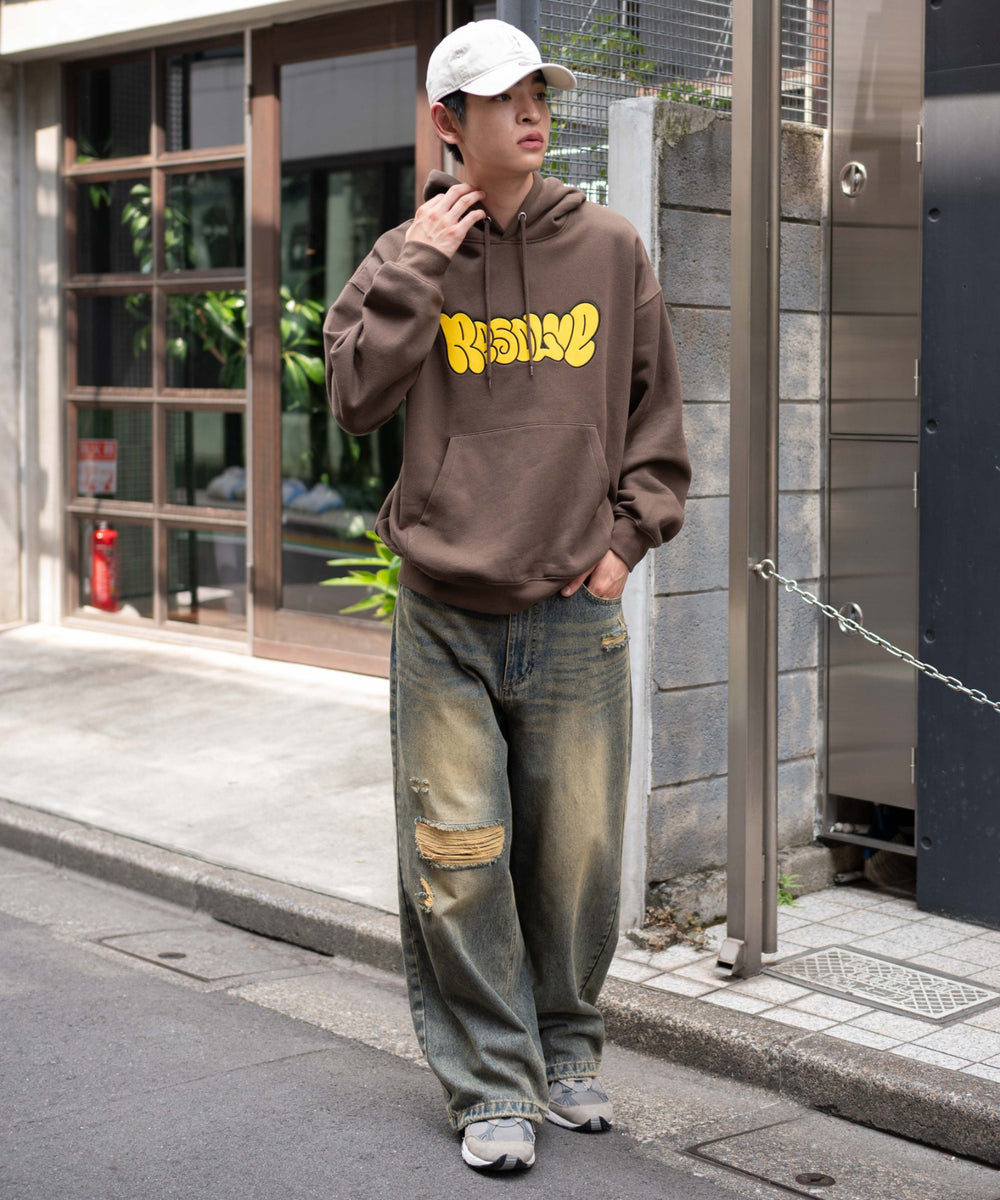 ブラウン　モデル：180㎝　L着用