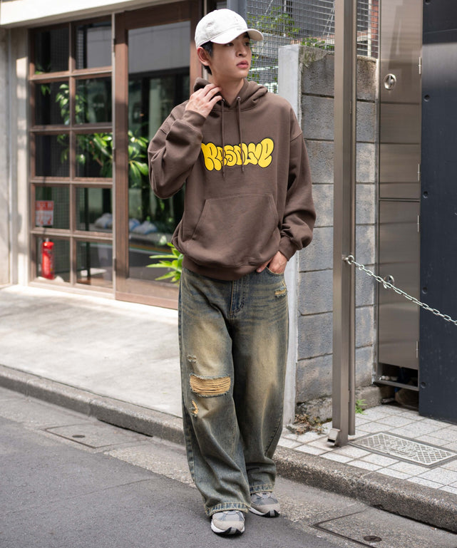 ブラウン　モデル：180㎝　L着用