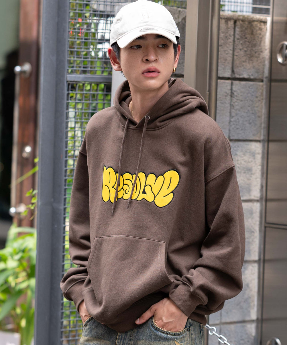 ブラウン　モデル：180㎝　L着用