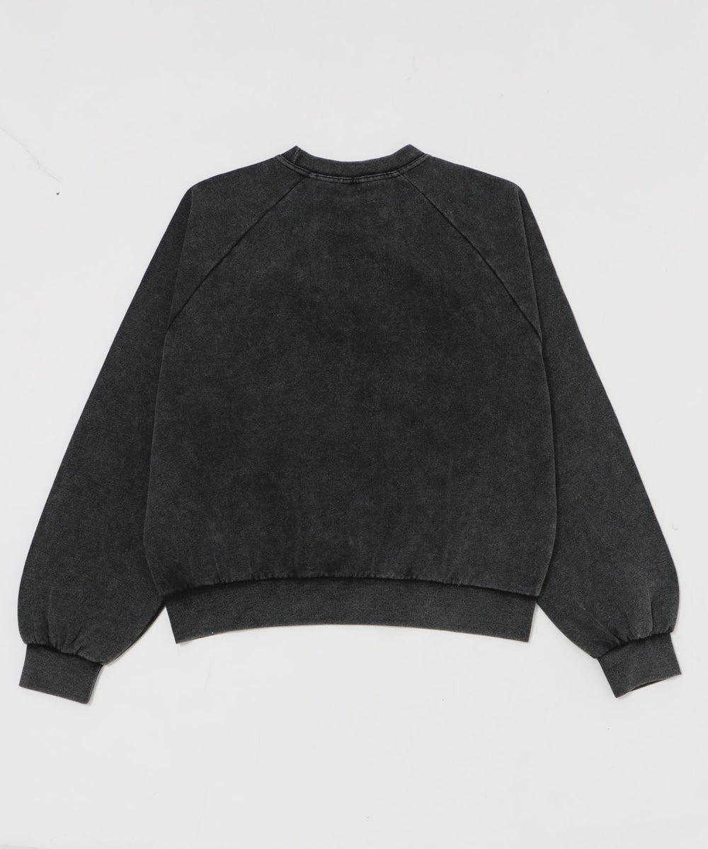 裏起毛ショートグラフィックプルオーバー