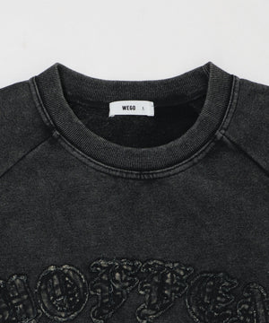 裏起毛ショートグラフィックプルオーバー