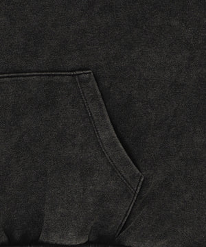 裏起毛ショートグラフィックプルパーカー