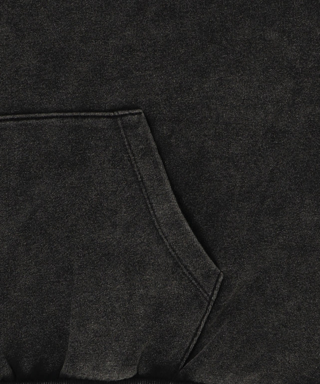 裏起毛ショートグラフィックプルパーカー