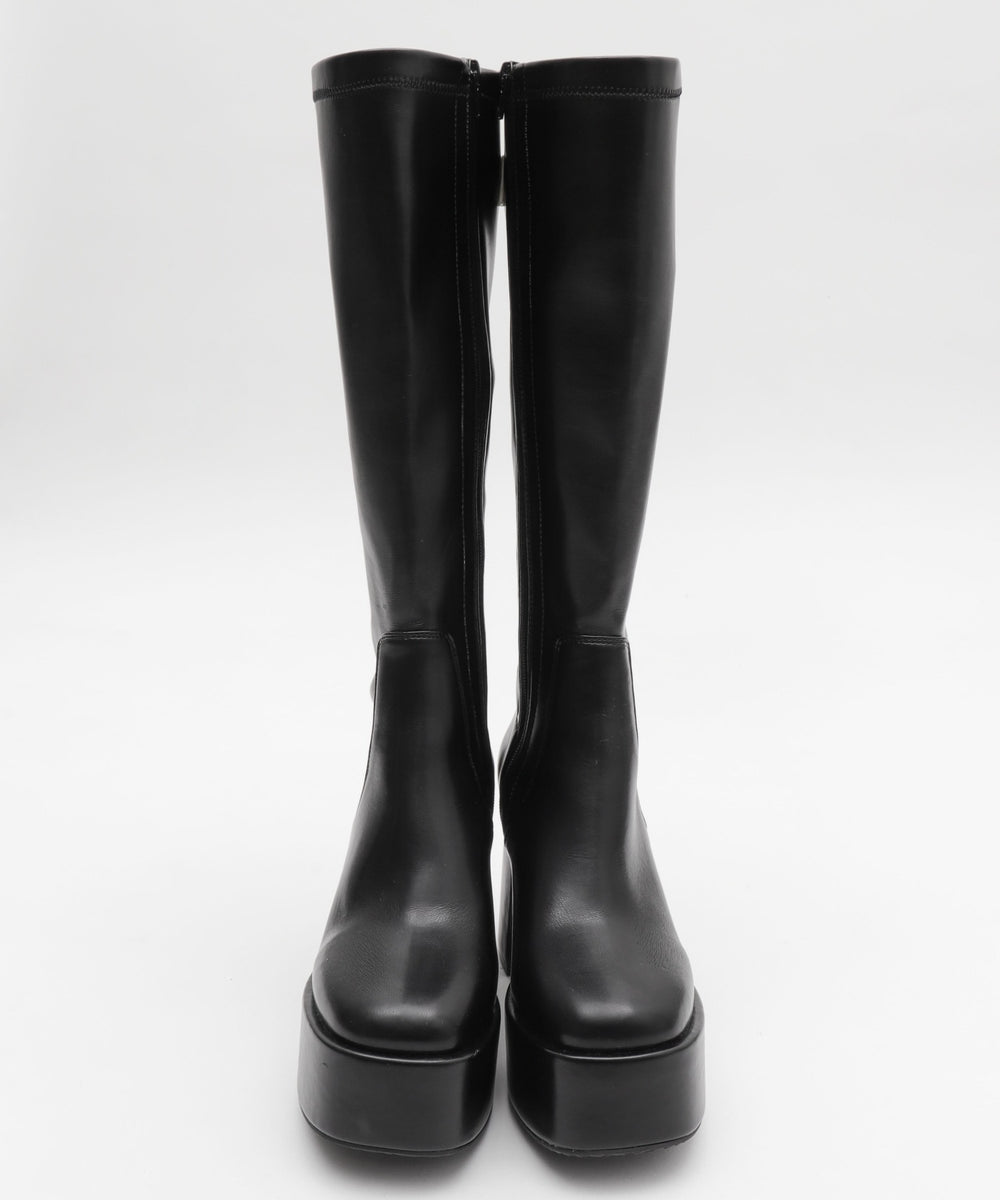 ストレッチヒールロングブーツ