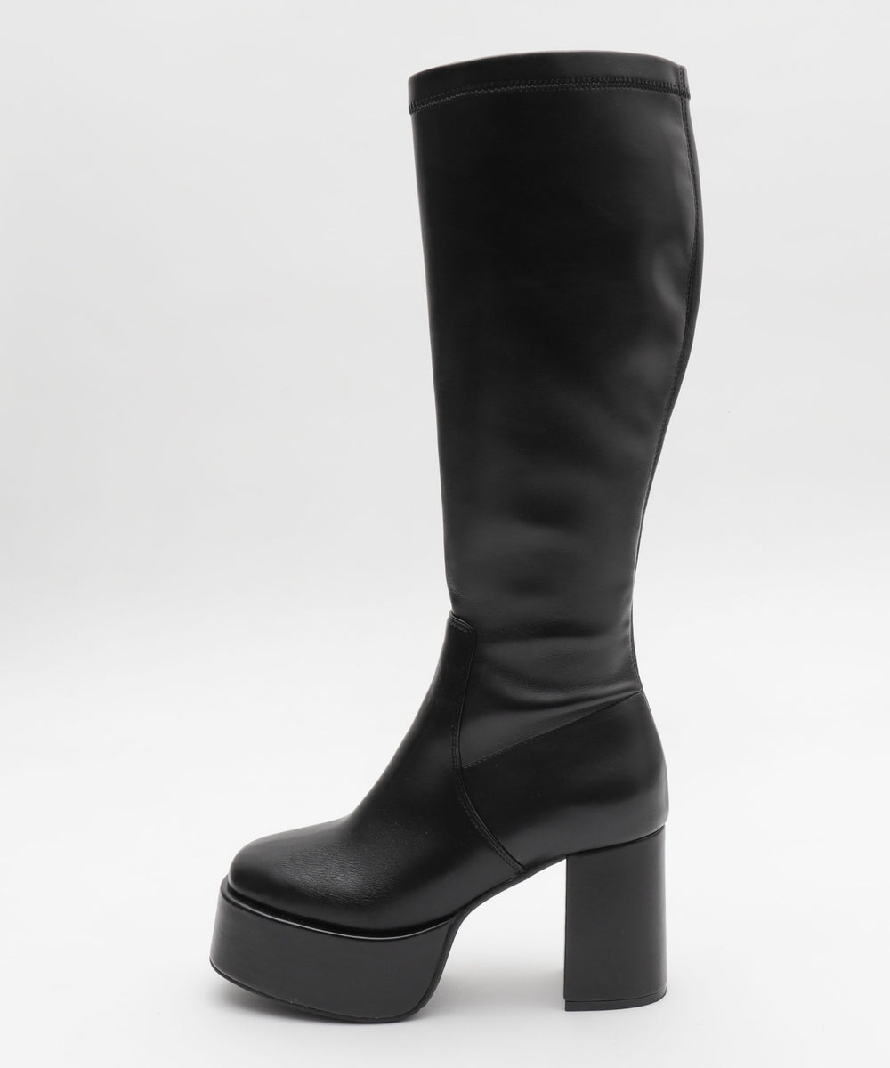 ストレッチヒールロングブーツ