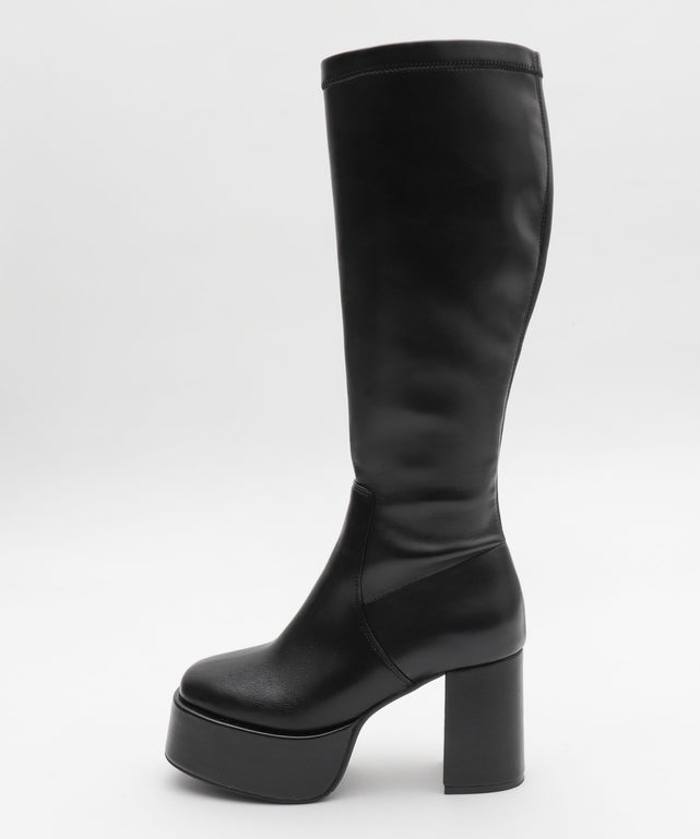 ストレッチヒールロングブーツ