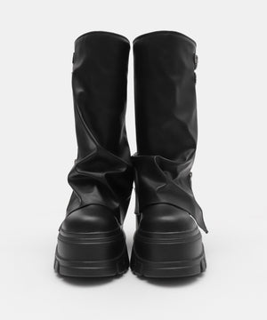 厚底カバーロングブーツ