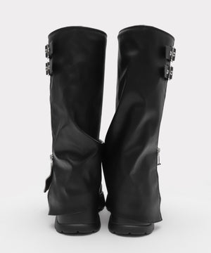 厚底カバーロングブーツ