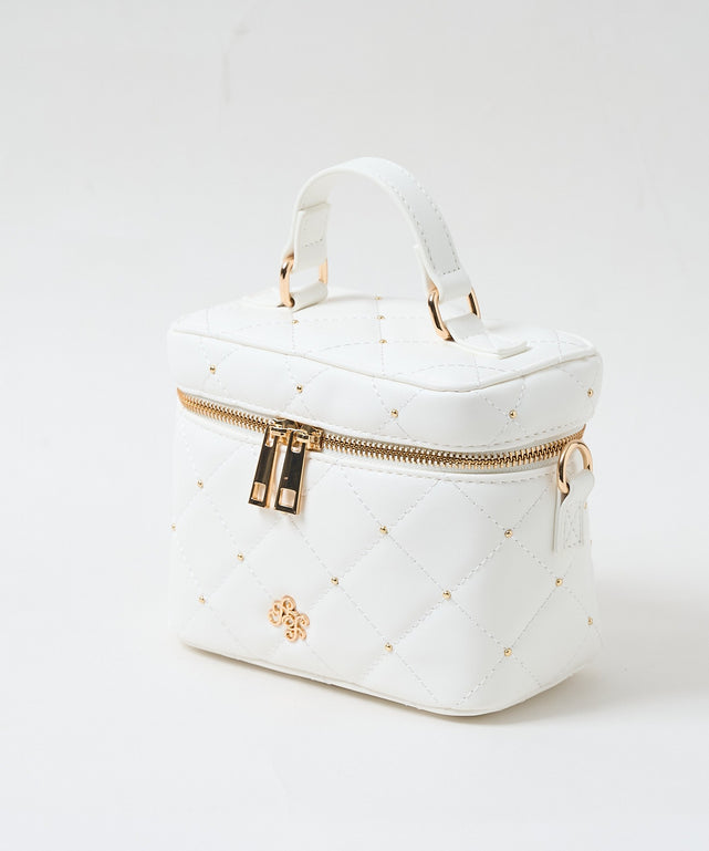 メタルパーツキルティングバニティショルダー