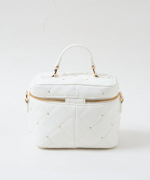 メタルパーツキルティングバニティショルダー