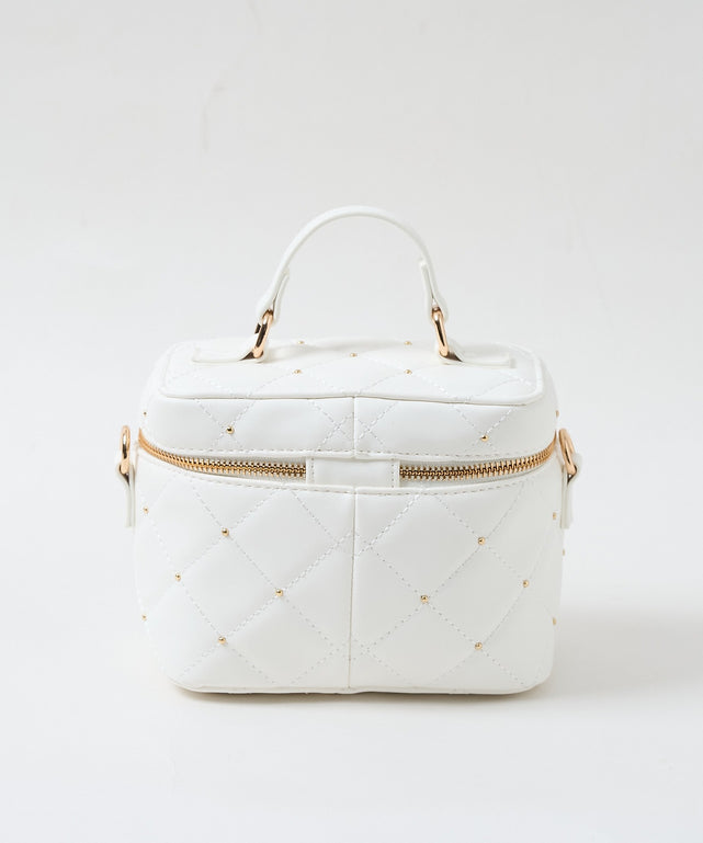 メタルパーツキルティングバニティショルダー