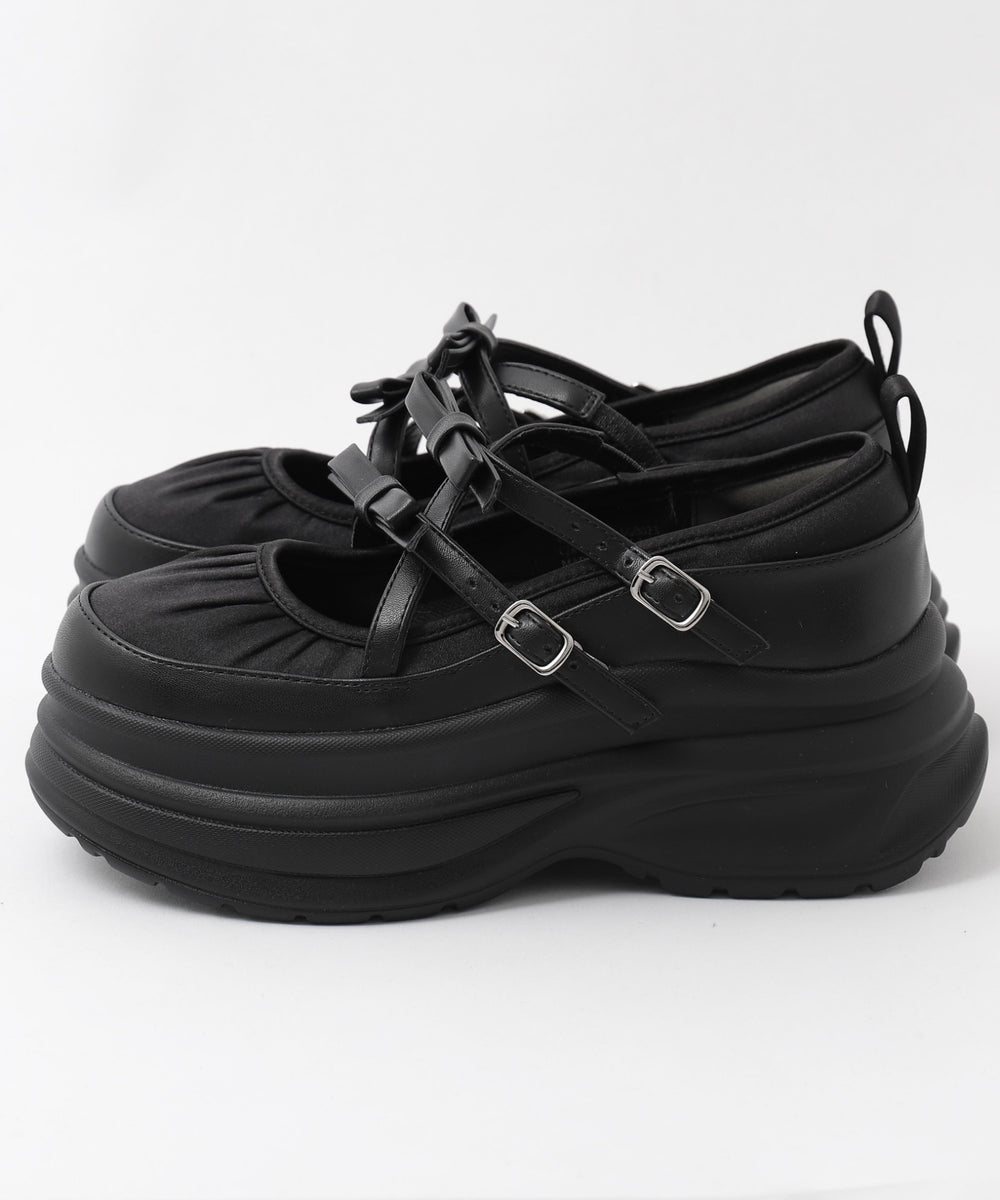 2way厚底ストラップシューズ