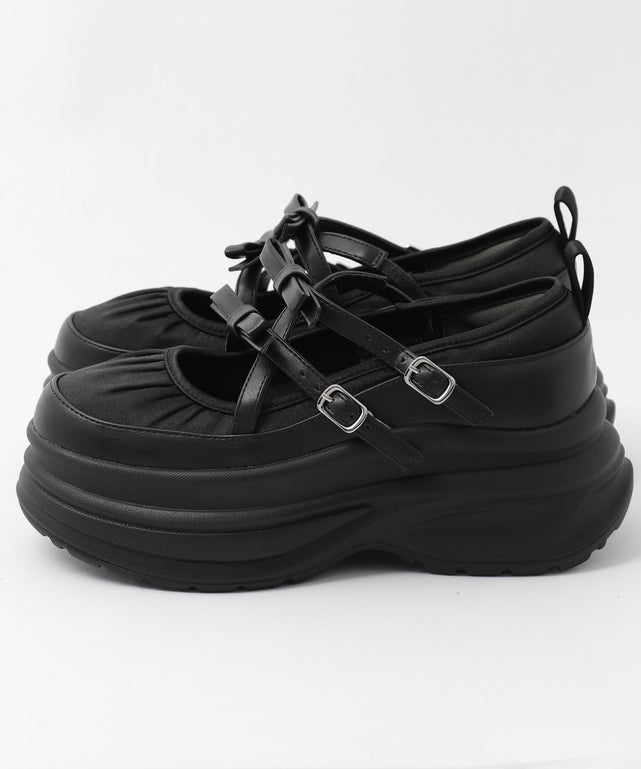 2way厚底ストラップシューズ