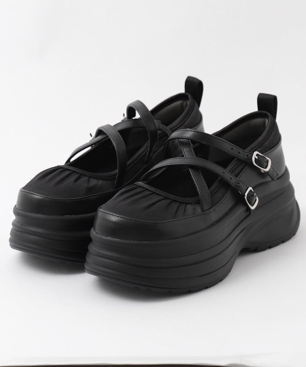 2way厚底ストラップシューズ