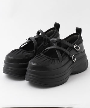 2way厚底ストラップシューズ