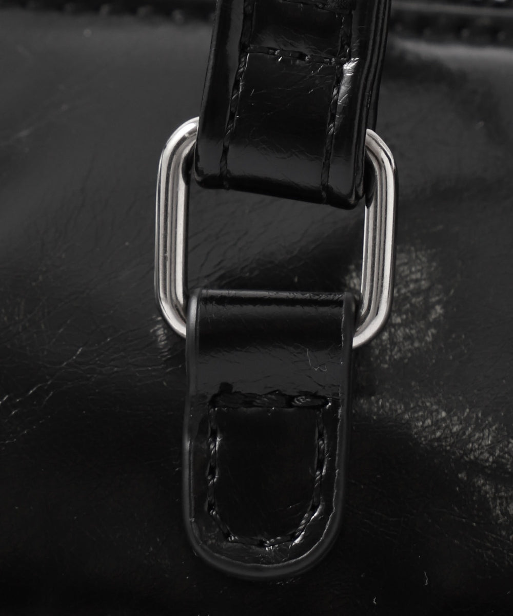 キラキラチャーム付きドラムボストンバッグ