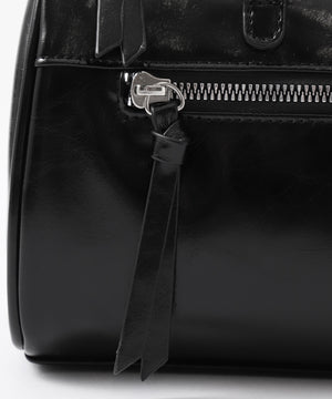 キラキラチャーム付きドラムボストンバッグ