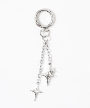 キラキラチャーム付きドラムボストンバッグ