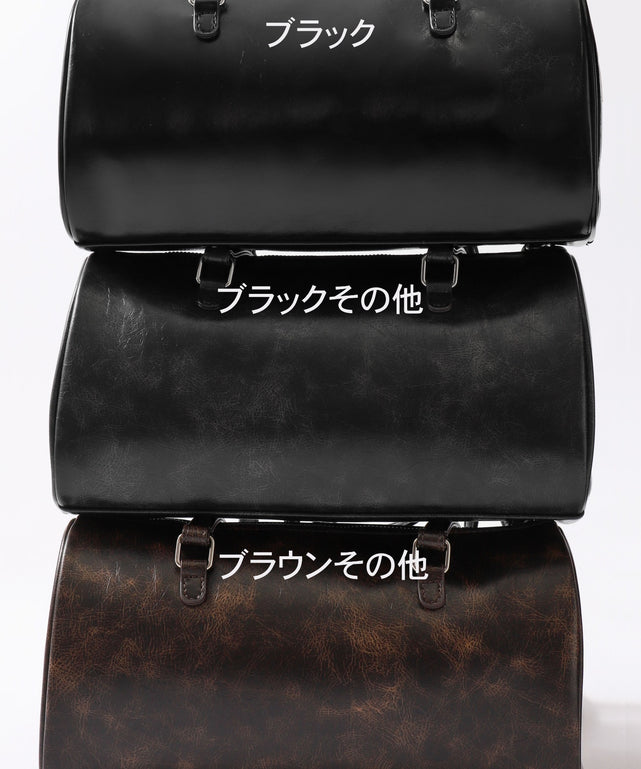 キラキラチャーム付きドラムボストンバッグ