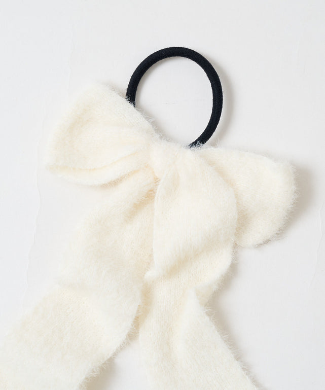 Lシャギーニットリボンゴム