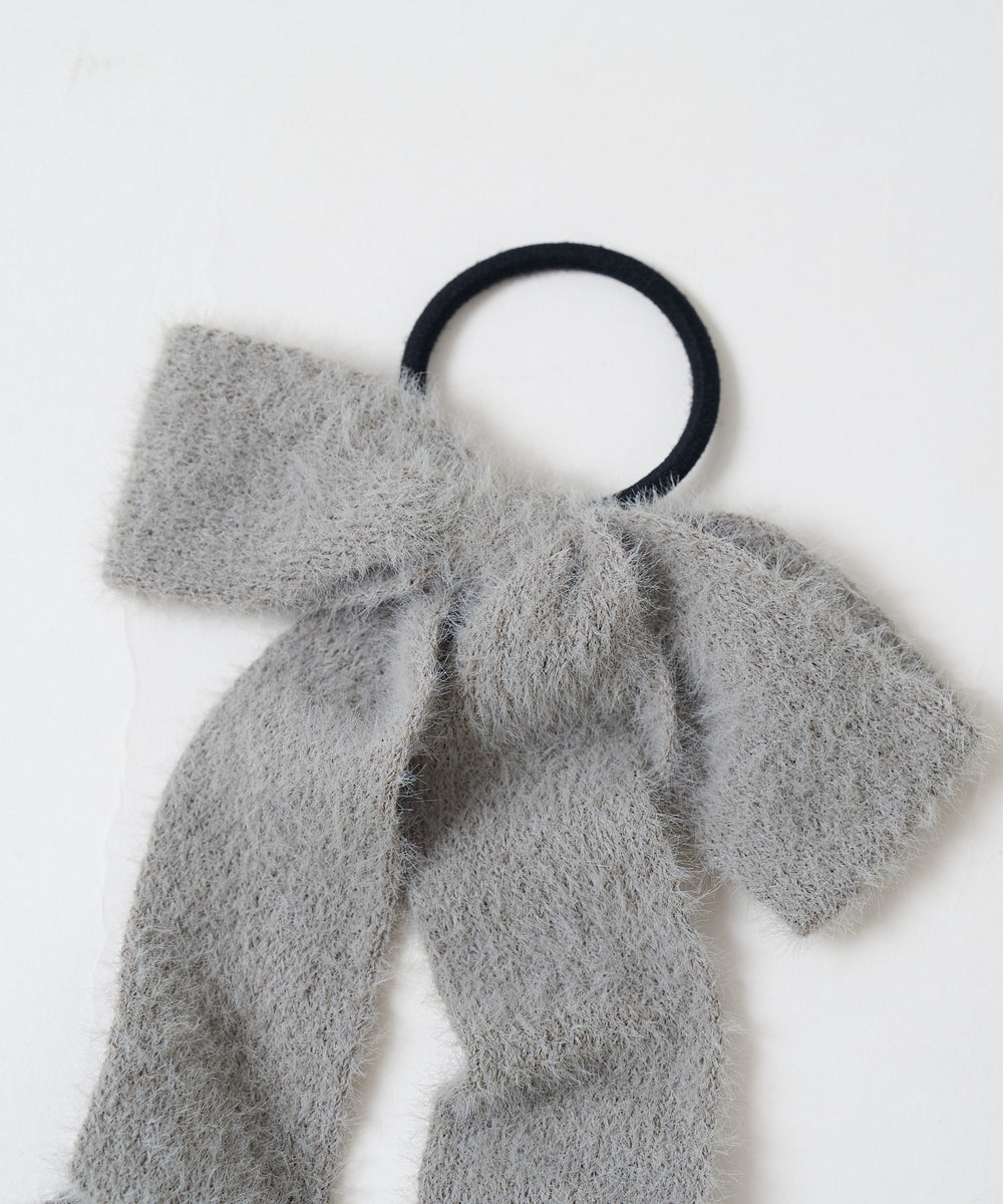 Lシャギーニットリボンゴム