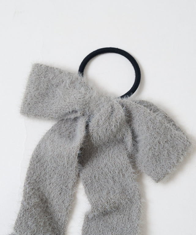 Lシャギーニットリボンゴム