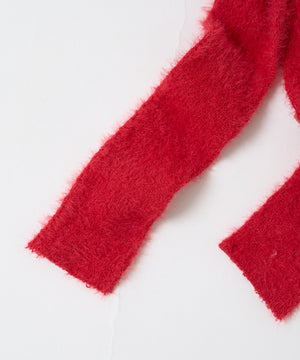 Lシャギーニットリボンゴム