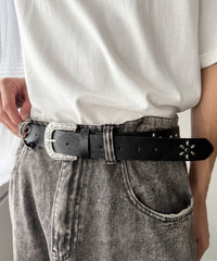 Mフラワースタッズベルト