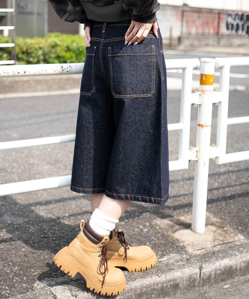 デニムインディゴ　モデル：159cm M着用デニムインディゴ　モデル：159cm F着用