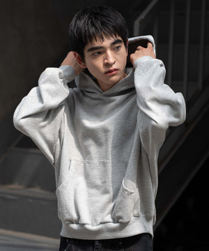 杢グレー　モデル：180㎝　L着用